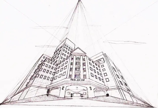 Gambar Perspektif 3 Titik Hilang Gambar Perspektif 3 Titik Hilang